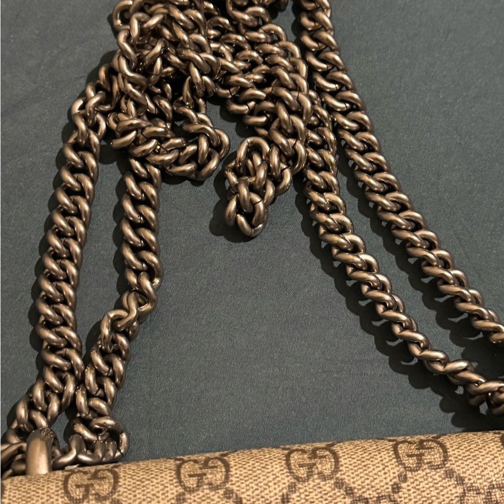 Gucci Dyonysus  GG Supreme Mini Bag Tan and Brown - Picture 3 of 12